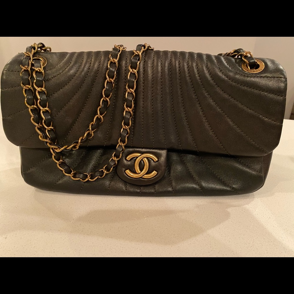 Dark Grey Chanel Bag
